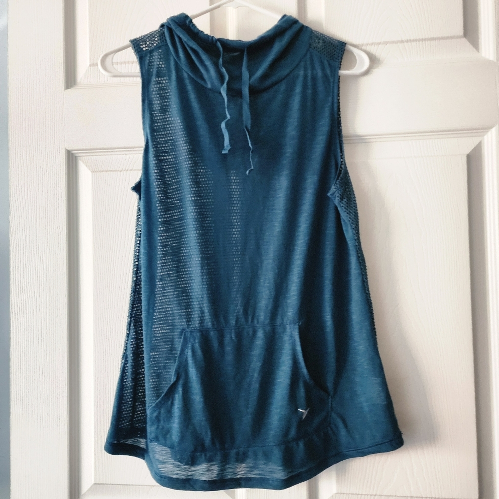Old Navy Teal Sleeveless Active Hoodie